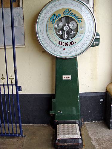 This impressive old weighing machine was at the entrance to the pier.