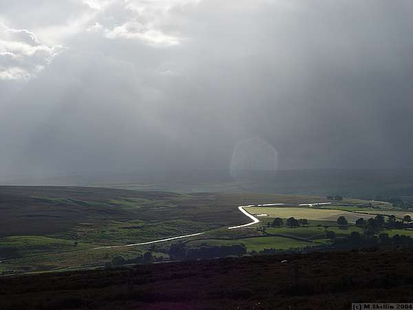 View over a damp moor.