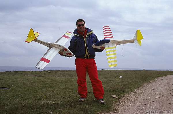 Pierr Rondel with Mini Toon. Great fun for 'Cartoon' aerobatics.