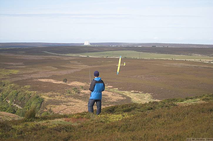 Fylingdales early warning station in the background