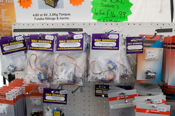 Typical display. The low price of some of the cheaper servos continues to astound.