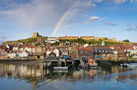 AFTER HOURS in Whitby: Double rainbow (just!)