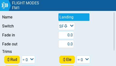 flight mode editor