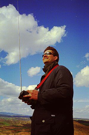 John McCurdy and cumulous. Dig those shades.