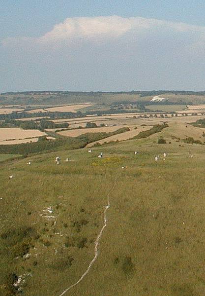 Towards the Lion of Whipsnade.