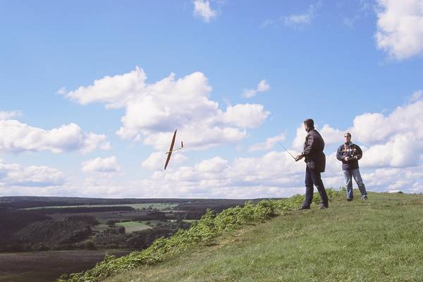 Ade Law (flying) and Alistair Oldman