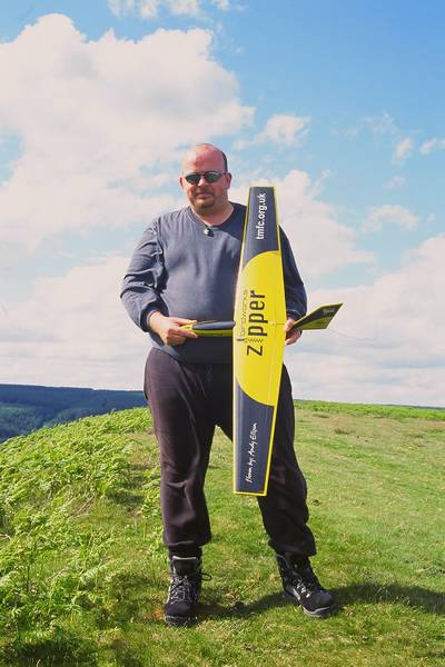 Hole of Horcum: Andy with Zipper. Great finish and graphics.