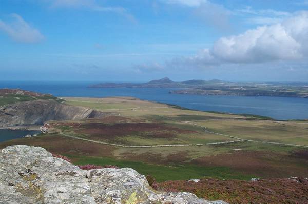 View from the trig point in Ramsay island.