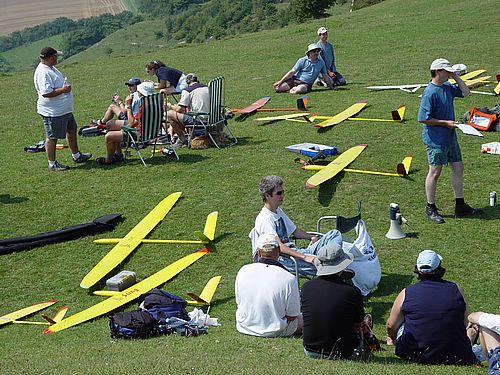 Scene on the W slope, first day