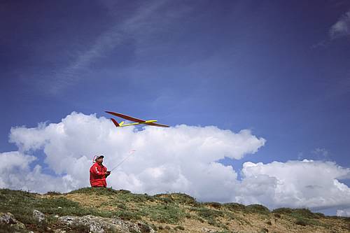 Carlos flying his Sting