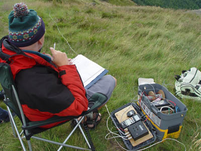 BMFA League 5 - S. Wales Kevin relaxes in the CD's chair.