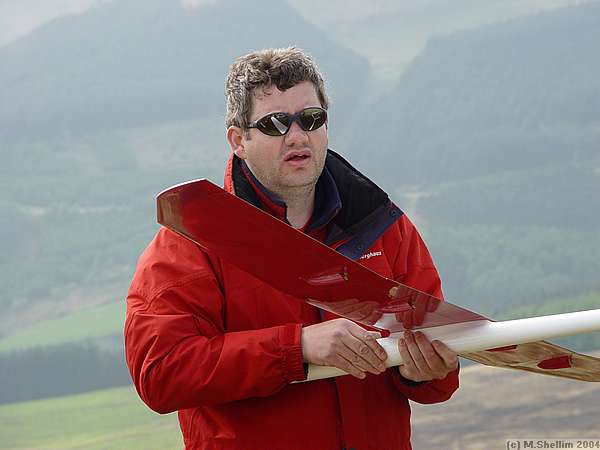 John McCurdy trashed his Ellipse through radio problems, flew his V-Ultra Pico seen here.