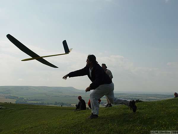 Simon Hall launching