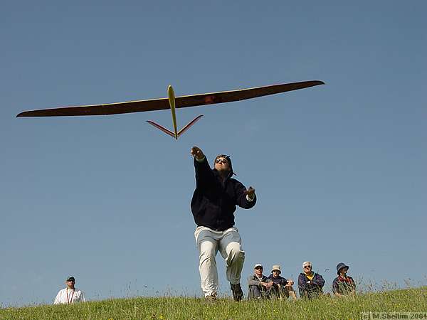 Simon Hall launching