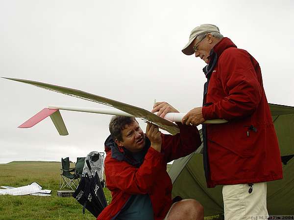 John McCurdy with his 'Gruyere' V-Ultra Pico. He did eventually manage to extract the errant blind nut...