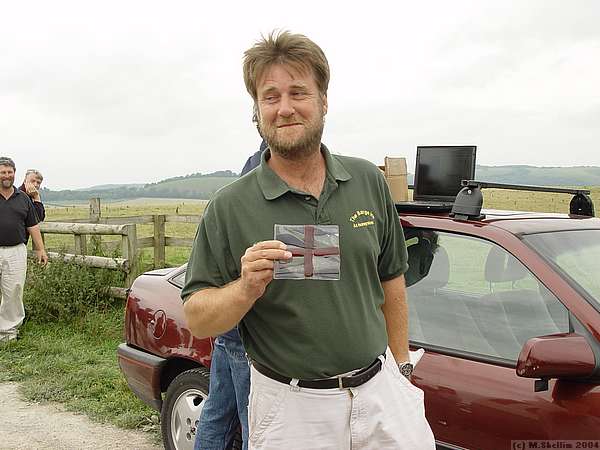 Simon Hall with his 2nd place trophy.