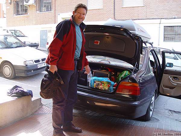 John McCurdy at the hotel Infante, Guadalajara