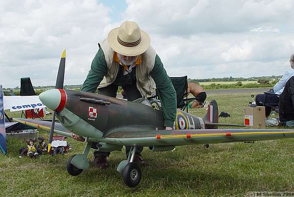 This Spitfire was beautifully finished but not yet ready to fly.