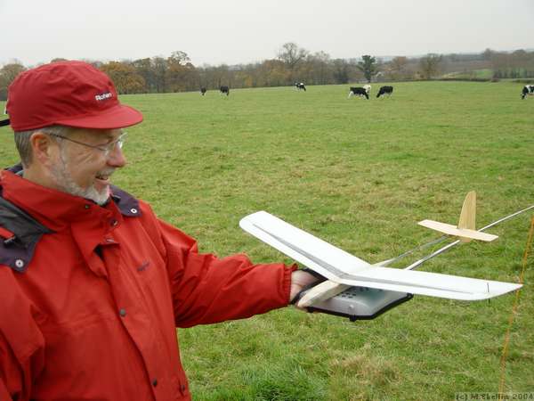 Organiser Pete Mitchell with his delightful little micro DLG. Impressive performer.