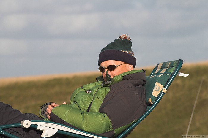 Day 2 F3F. Kevin taking it easy between rounds. Place 8th with Viking.