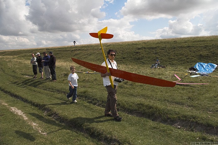 The Long March, Ian Davis and Tragi with Ian's son in tow.