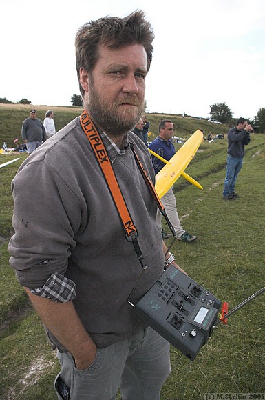 Simon Hall with his 4000. The perfect radio for F3F.