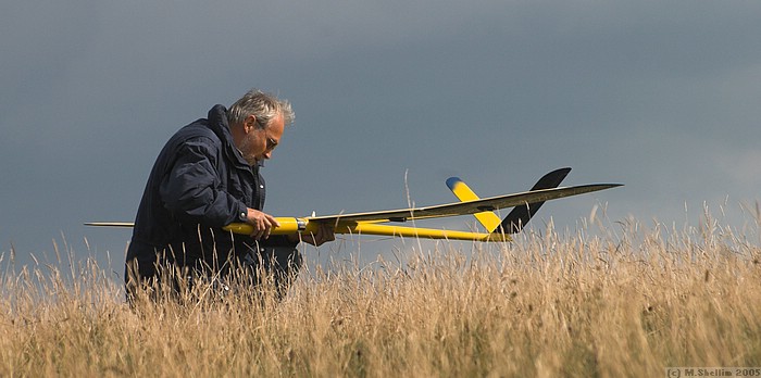 Pete Bailey hunts for the on-off switch on his Pike