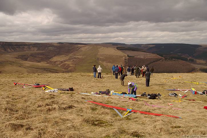 The Bwlch was in fine form, not so the wind.