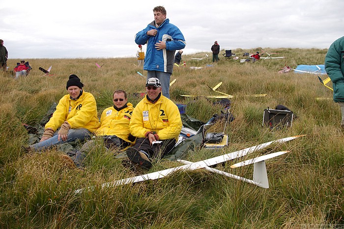 Peter and Klaus Kowalski, and Dieter Perlick. With experimental T-tailer.