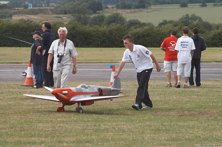 This Spitfire is a turbo prop. Gas turbine sound quite bizarre.