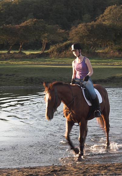 Horsewoman, Ogmore Castle