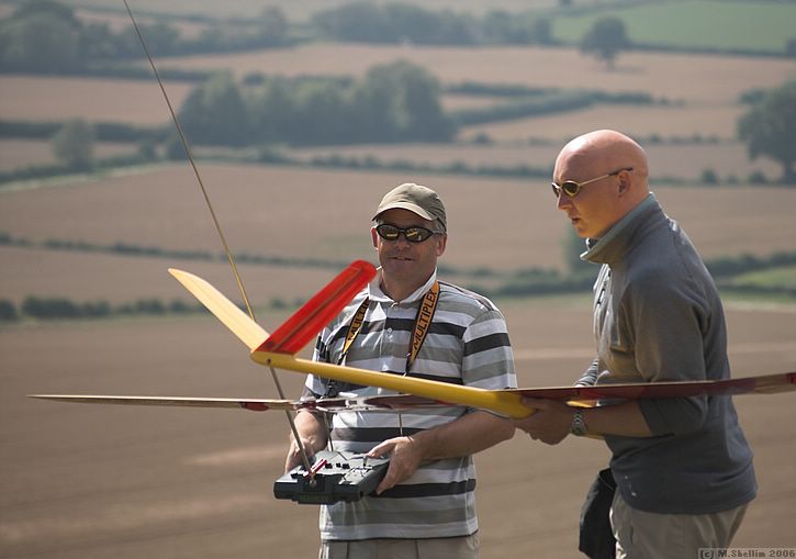 John Phillips and Kevin. John came third flying an Ellipse.