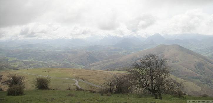 Looking SE towards the Pyrenees. Beat that for a view!