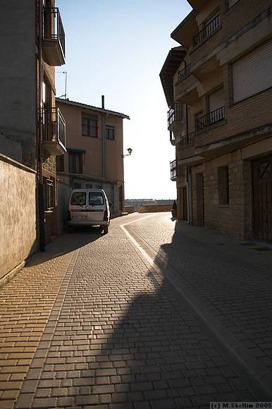 Staying overnight at the old town of Olite in Northern Spain.