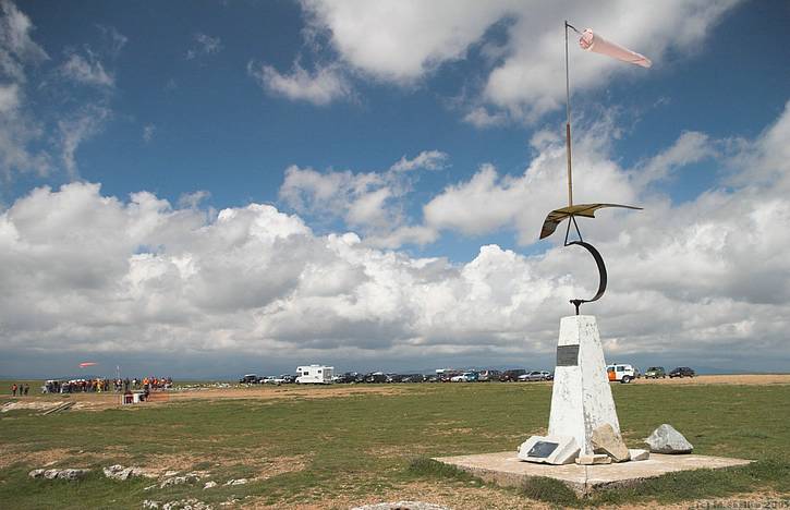 Memorial/ wind sock.