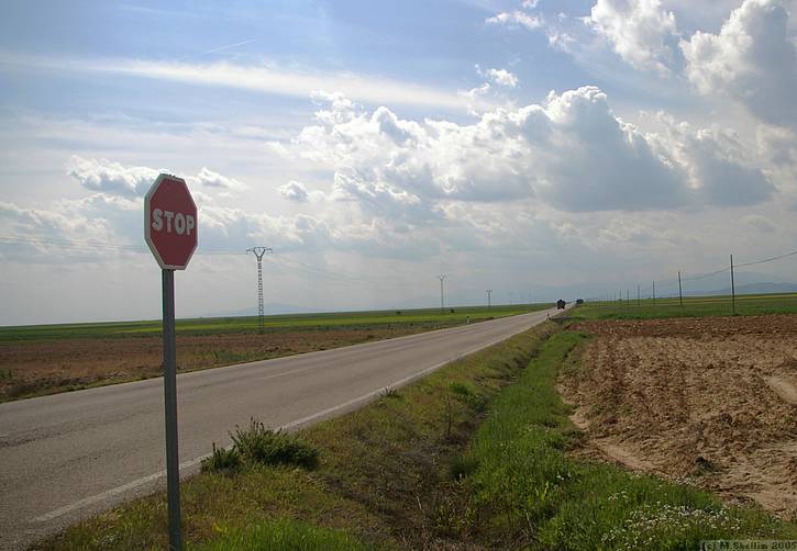 Beautiful straight roads