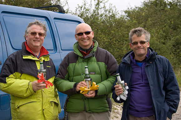 Blobby (3rd), Kevin (winner) and JP (runner up)