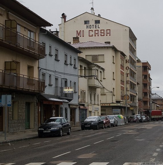 Atrocious weather forced us to stay at this hotel just a few miles into Spain.