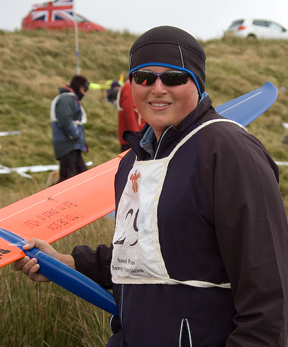 Young Graham Reed grins after a stunning 33 with his X21. It's Graham's first full season of F3F.