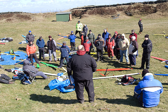 "Er, we'll have another look at the wind speed in half an hour's time"