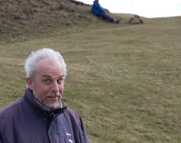 Steve sports the "gale dry" look. Cool!