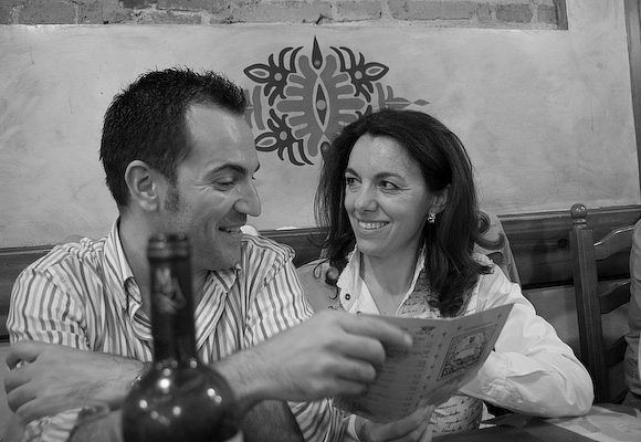 Al and Manu guided us through the menu