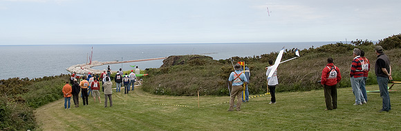 View of the prep area on the impromptu North slope