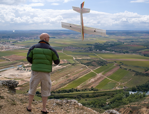 Multifun hangs in the air, after back-flipping following an inverted launch