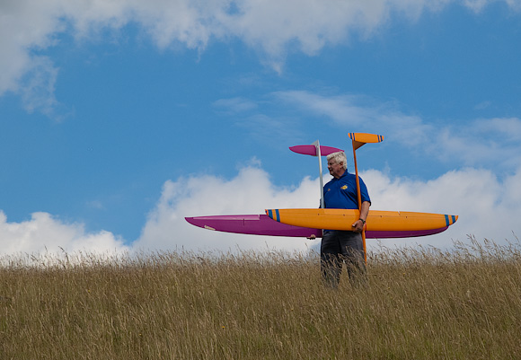 Tom MacPherson. Orange T-tailer is his 'Altus'.