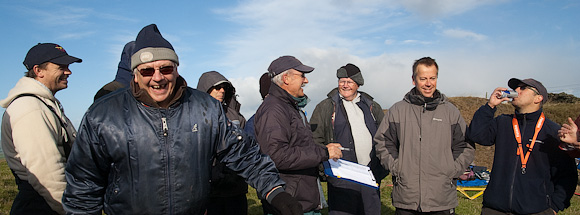 Pilots briefing (even if it looks more like a party in full swing...)