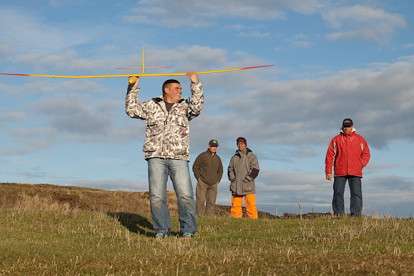 Adam Richardson preparing to launch