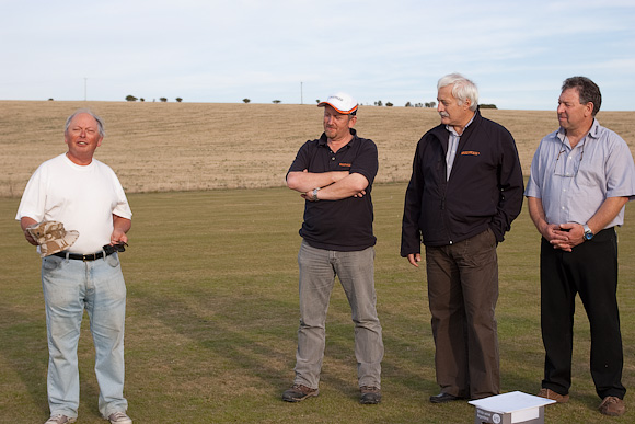 Maurice (left) of local Baldock club who hosted the event, with MPX team