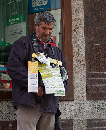 Lottery ticket seller