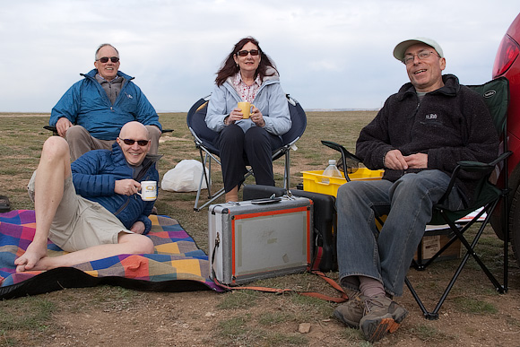 Picnic time. It was actually pretty cold a lot of the time.